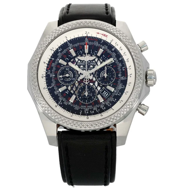 Breitling Bentley B06 AB0611 49mm Stainless Steel Watch in Leather from H&T