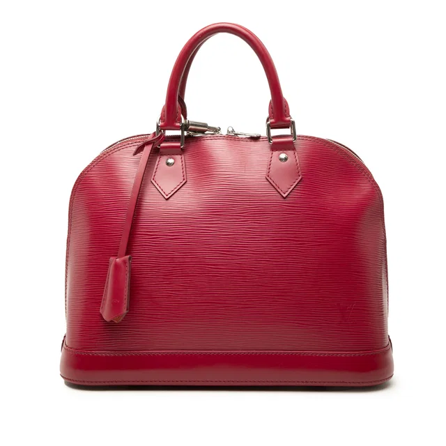 Red Louis Vuitton Epi Alma PM Handbag in Red Leather from Designer Revival