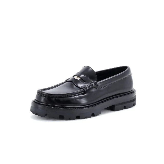 Celine Women's Penny Loafers Leather in black Leather from Rebag