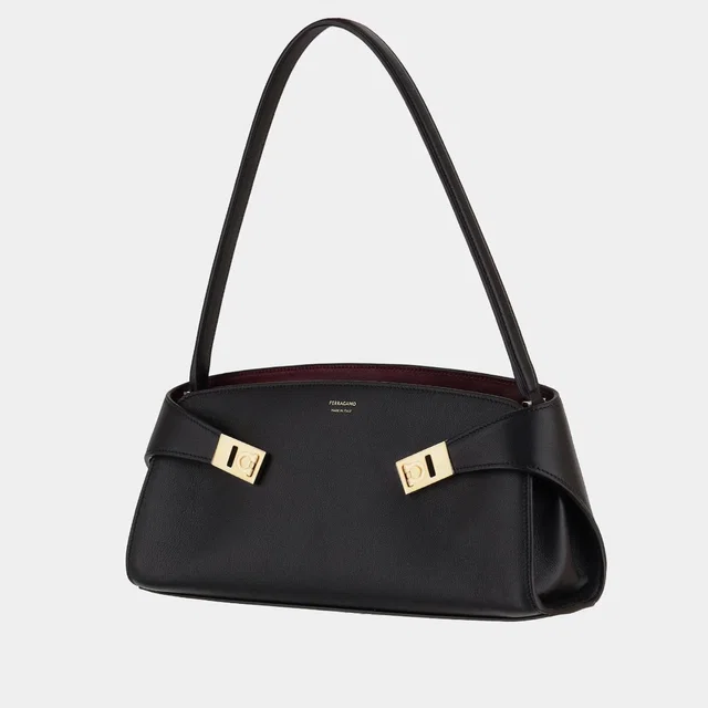 Ferragamo Shoulder Bag — Black Calfskin in Black Calfskin from HEWI