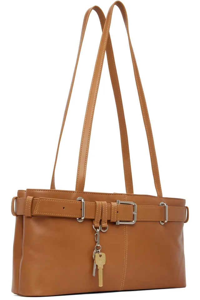 OSOI Tan Shoulder Brocle Bag, photo 2 of 3 from SSENSE