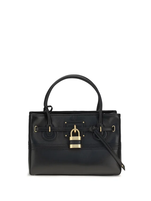Chloé Paddington Shoulder Bag — Black Buffalo in Black Leather from HEWI