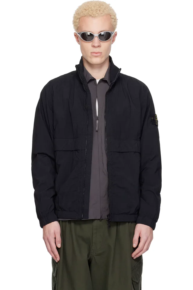 Black 4100056 Nylon Smerigliato-TC Jacket, image 1 of 1 from SSENSE