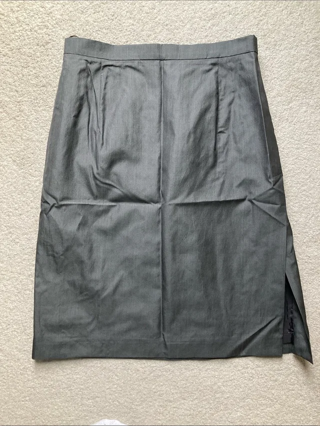 Jil Sander Silk And Wool Blend Skirt in gray Silk from Poshmark