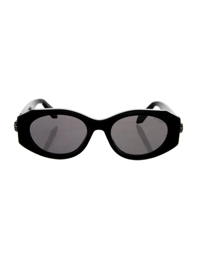 Bvlgari Serpenti Oversize Sunglasses w/ Tags in silver|gray|black from The RealReal