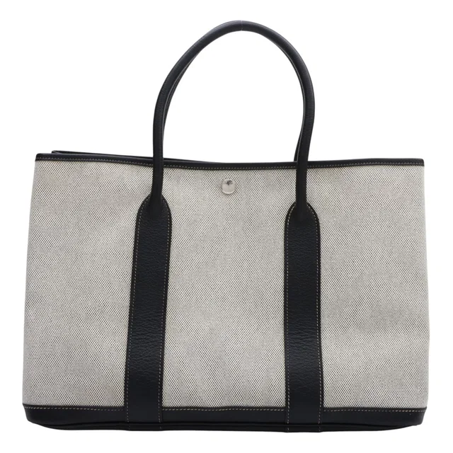 Hermès Garden Party PM, 2006, Black/Ivory in Black from VINTAGE QOO TOKYO