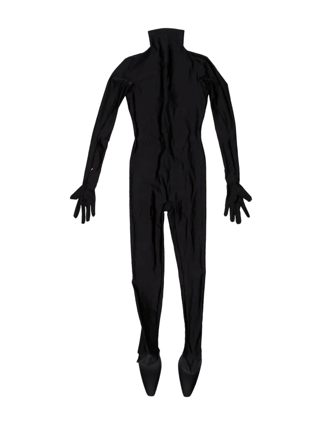 Balenciaga 2022 Turtleneck Romper in black from The RealReal