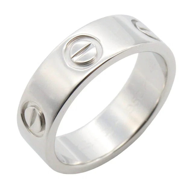 Cartier Love Pt950 Platinum Ring Size 8.5 from LuxUness
