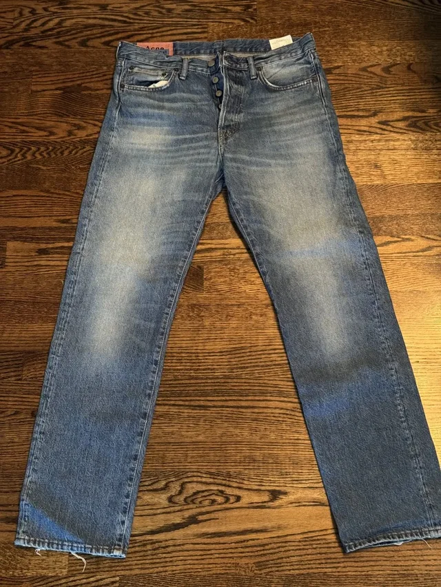 Acne Studios 1996 Mid Blue Trash 32x32 in blue Denim from Grailed