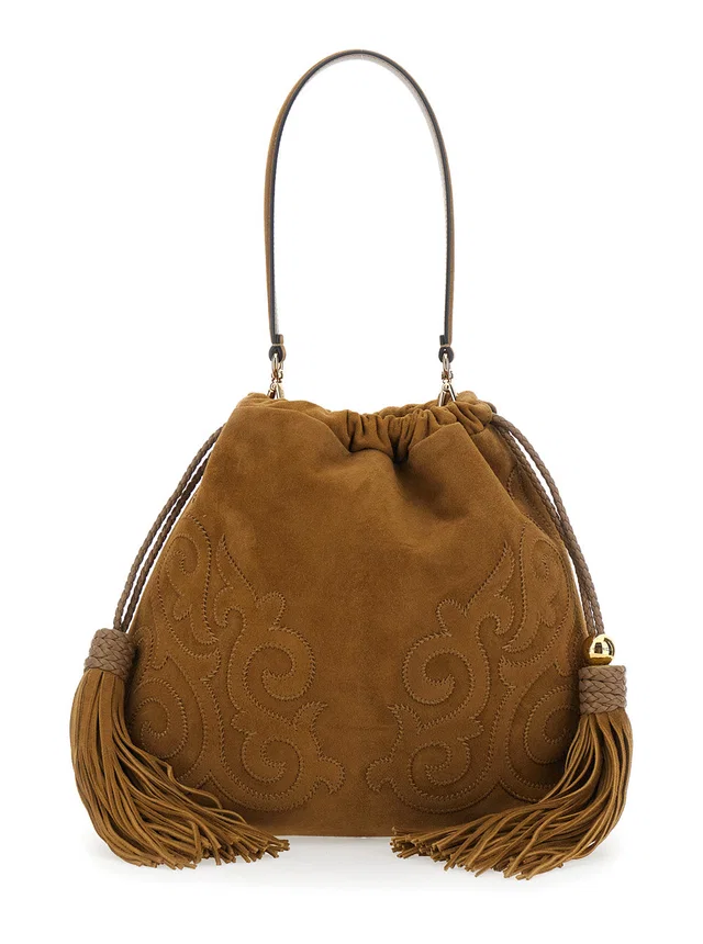 Etro Kalispera Shoulder Bag — Beige Goat Leather in Beige Goatskin from HEWI