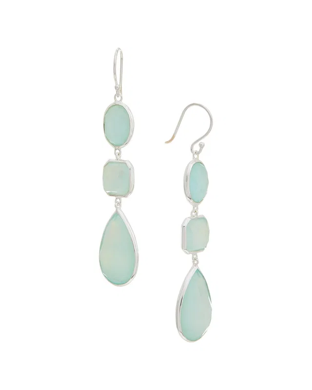 IPPOLITA Wonderland Silver Gemstone Earrings, image 1 of 1 from Gilt