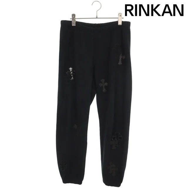 Chrome Hearts Not Sweatpants with Cross Patch Long in Leather from The Reluxe