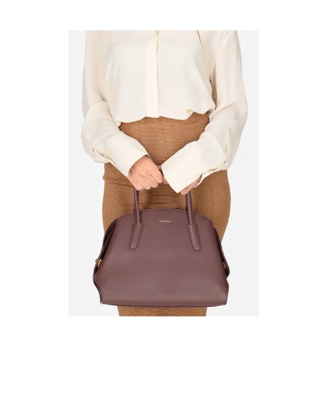 Coccinelle Tylde pebbled leather tote bag, photo 4 of 6 from SENSER