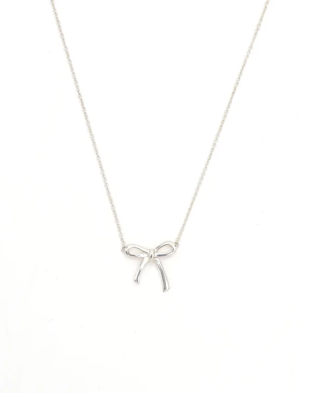 Tiffany & Co. Bow Ribbon Necklace from A Retro Tale