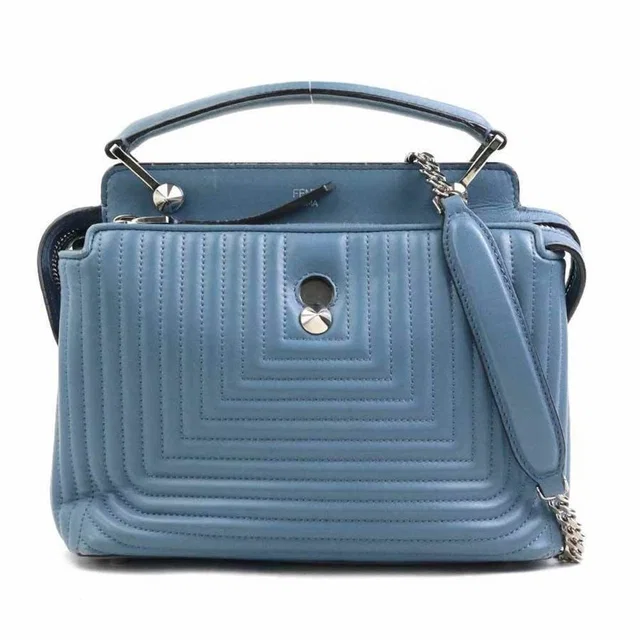 Fendi Leather Shoulder Bag in blue Leather from Poshmark