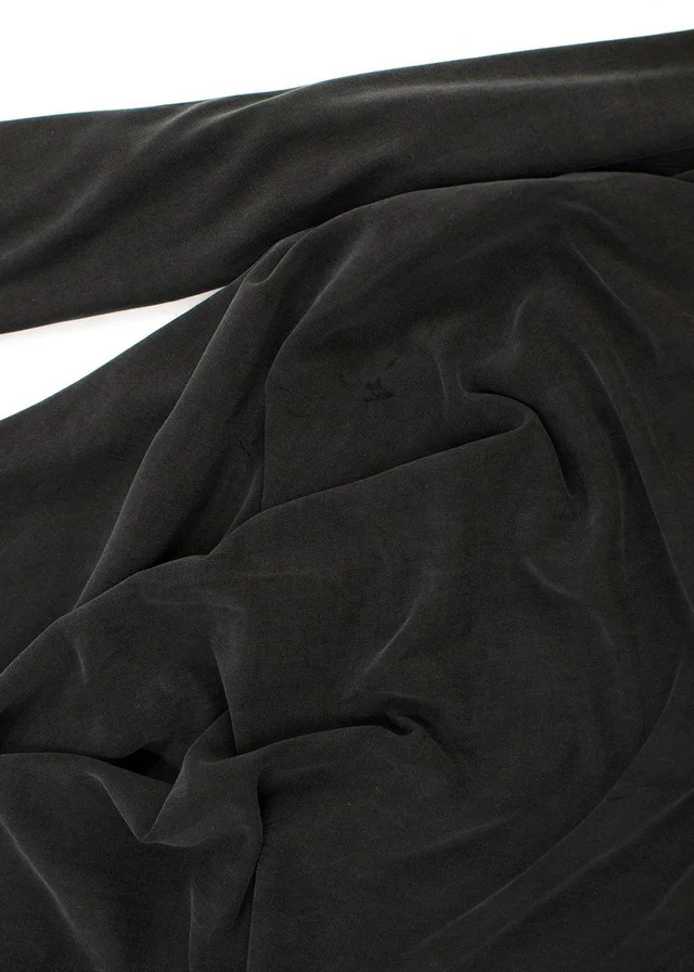 GANNI Charcoal Draped Long Sleeve Top from HEWI, photo 2 of 2