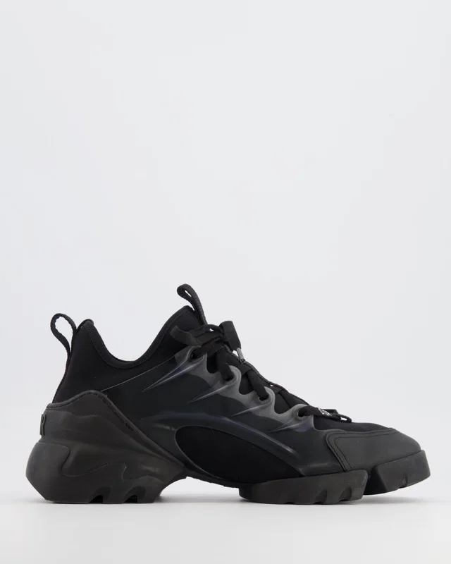 Dior Black D-Connect Trainers with Back Logo Detail Size EU 38 in Black from Sellier