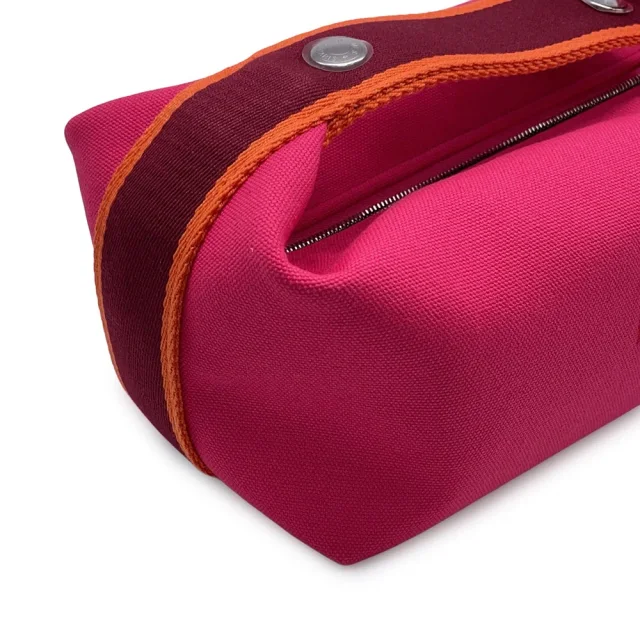 Hermès Brid a Black Hibiscus Canvas Size PM in Black Canvas from GALLERY RARE, photo 6 of 10