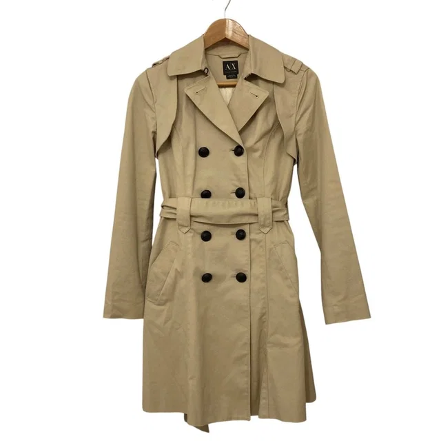 Giorgio Armani Exchange Cotton Trench Coat from LuxUness