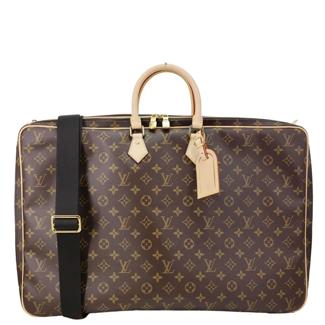 Louis Vuitton 2 Hangers Monogram Canvas Garment Cover Bag Brown in Brown Coated canvas from Dallas Designer Handbags