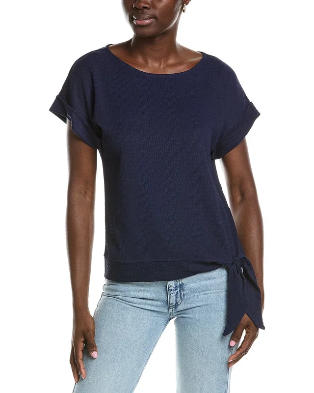 Jones New York Dolman Tie Seabreeze Crinkle Top, image 1 of 1 from Gilt