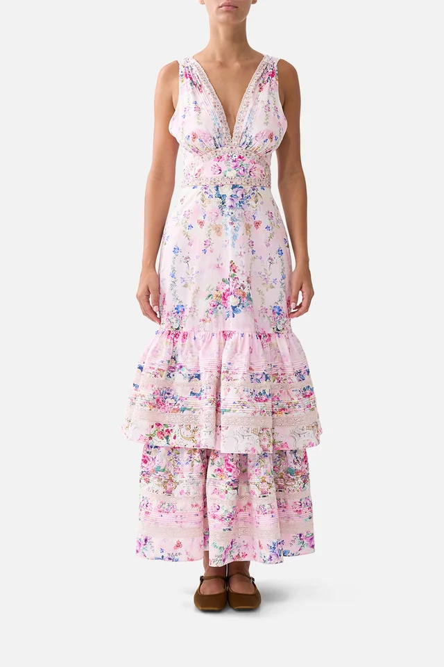 Camilla eBoutique TWO TIERED GATHERED RUFFLE DRESS PALATIAL PASTELS from CAMILLA, photo 1 of 1