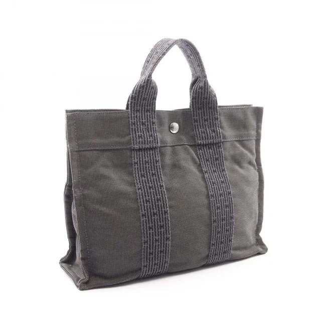 Hermès Herline Pm Tote Bag Handbag Nylon Canvas Women's Gray in gray Canvas from Poshmark, photo 3 of 10
