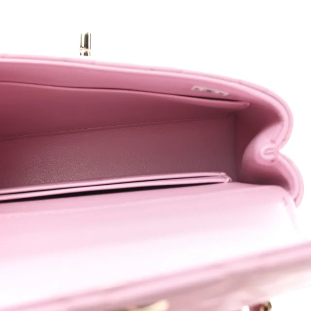 Chanel Caviar Quilted Coco Handle Clutch in Pink Caviar leather from FASHIONPHILE, photo 5 of 11