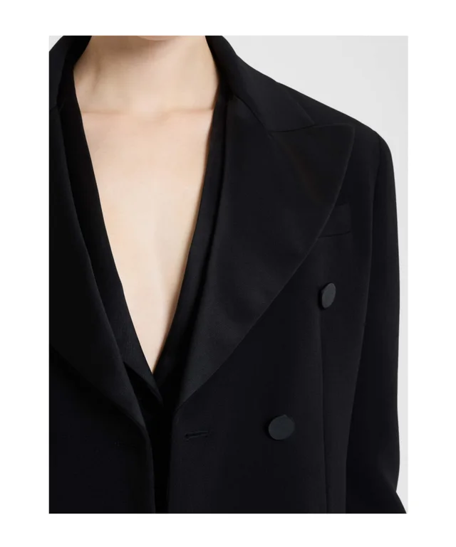 Ermanno Scervino Boxy smoking jacket in cady, photo 5 of 5 from SENSER