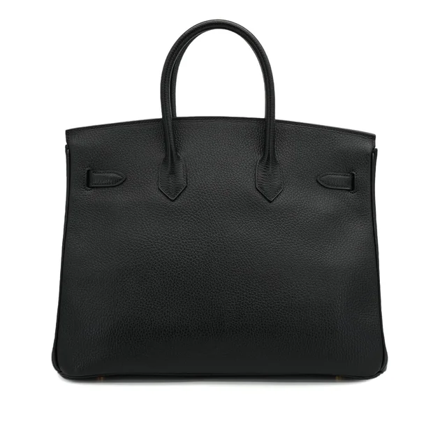 Hermès Birkin 35 Black Ardennes Hand Bag 2000 Square D Gold Hardware in Black from Luxury Promise, photo 2 of 2