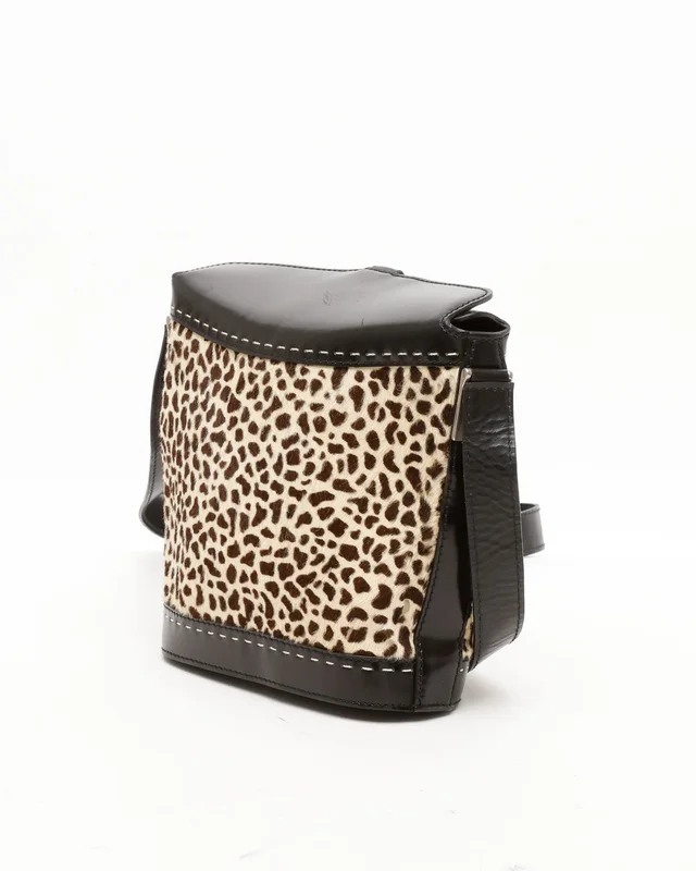 Celine Leopard Pony Bucket Bag in Leather from A Retro Tale, photo 3 of 9