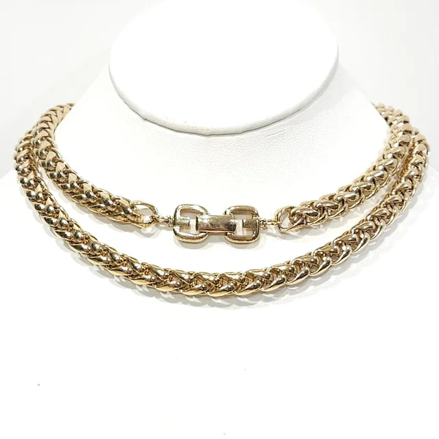 Givenchy Vintage Necklace Gold Tone Wheat Chain Necklace 30.5" Long in gold from Poshmark