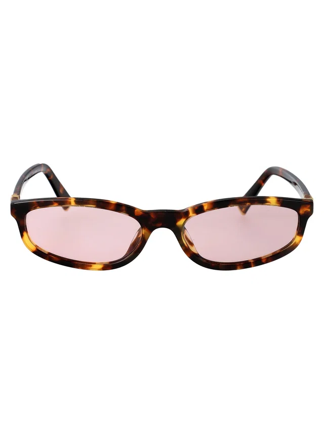 Miu Miu 0mu Havana Honey Acetate Sunglasses — Brown in Brown from HEWI