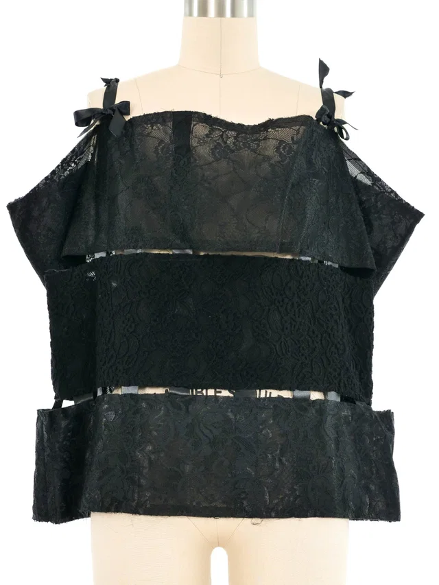 Comme des Garçons Lace Ribbon Top from Arcade Vintage