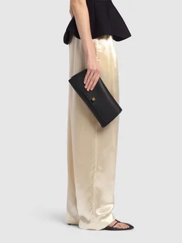 Khaite Envelope clutch with twist-lock closure in 100% Lamb, photo 2 of 6 from LUISAVIAROMA