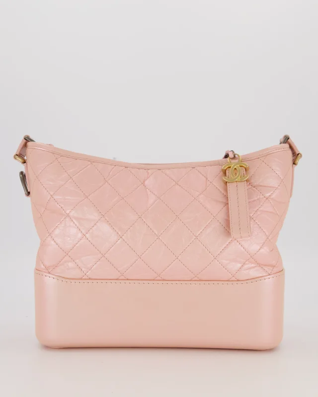 Chanel Large Gabrielle Bag in Light Pink Crumpled Calfskin Leather with Mixed Hardware in Pink Calfskin from Sellier, photo 2 of 19