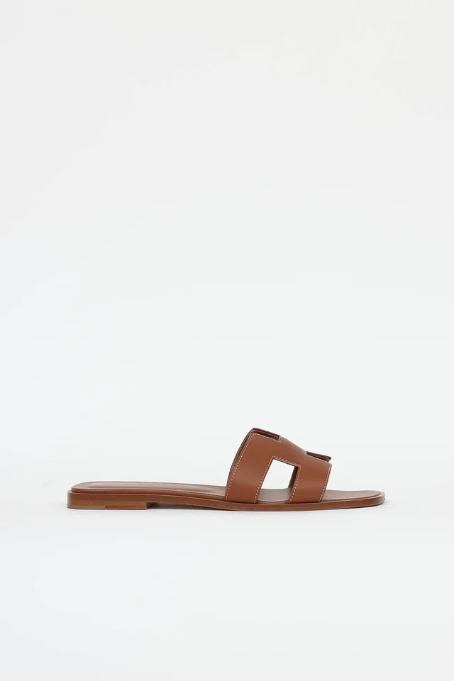 Hermès 2021 Box Leather Oran Sandal from VSP Consignment