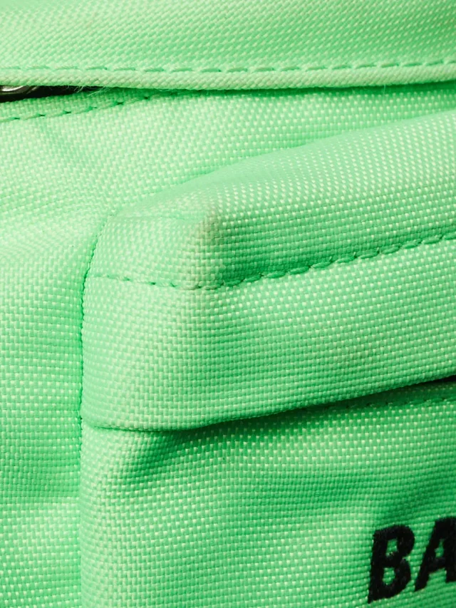 Balenciaga Verde Fluo Recycled Nylon Logo Embroidered Wheel Belt Bag in Nylon from Yoogis, photo 8 of 13