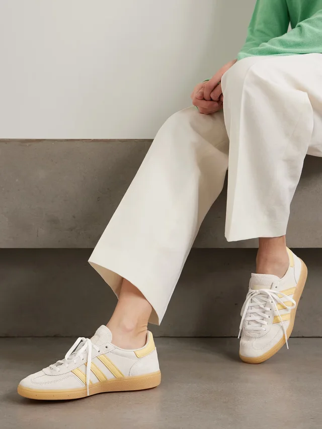 ADIDAS ORIGINALS Handball Spezial leather-trimmed suede sneakers in Beige, photo 2 of 2 from NET-A-PORTER (Canada)