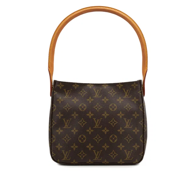 Louis Vuitton Monogram Looping MM Shoulder Bag Brown M51146 in Brown Coated canvas from Luxury Promise