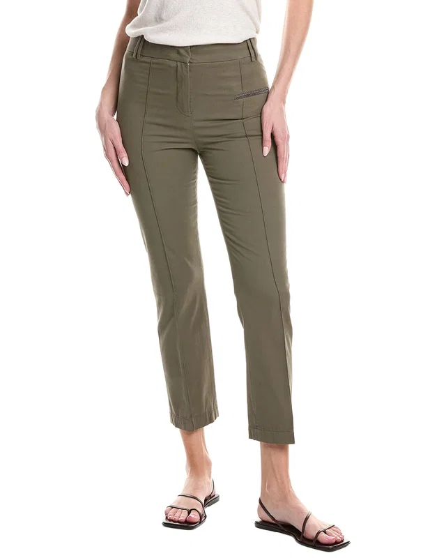 Fabiana Filippi Garment-Dyed Skinny Trouser, image 1 of 1 from Gilt