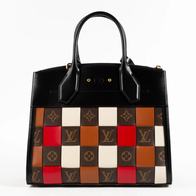 Louis Vuitton Damier Tressage City Steamer MM Bag in Woven leather from Labellov, photo 4 of 9