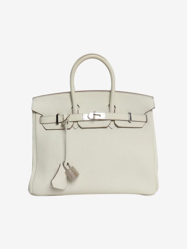 Hermès White Birkin 25 Togo palladium-hardware handbag in White Togo leather from Sign of the Times