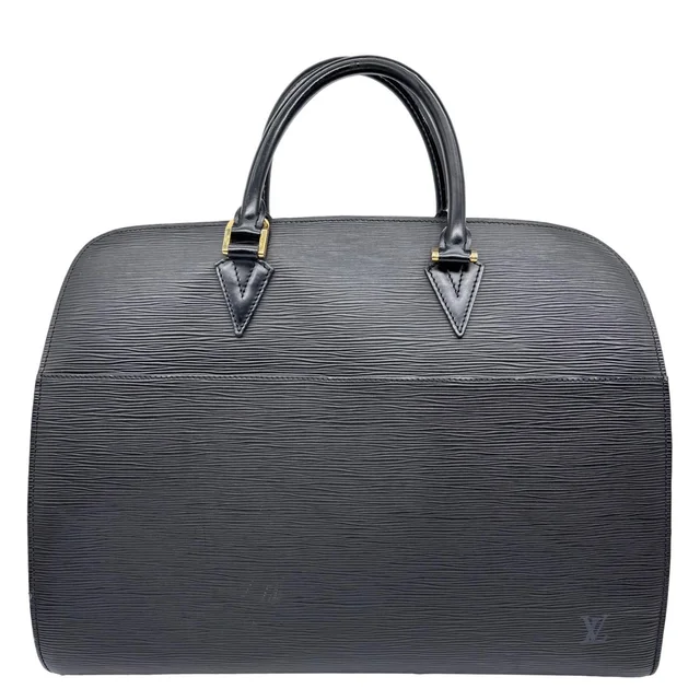 Louis Vuitton Sorbonne Epi Leather Briefcase Travel Bag Black in Black Leather from Dallas Designer Handbags