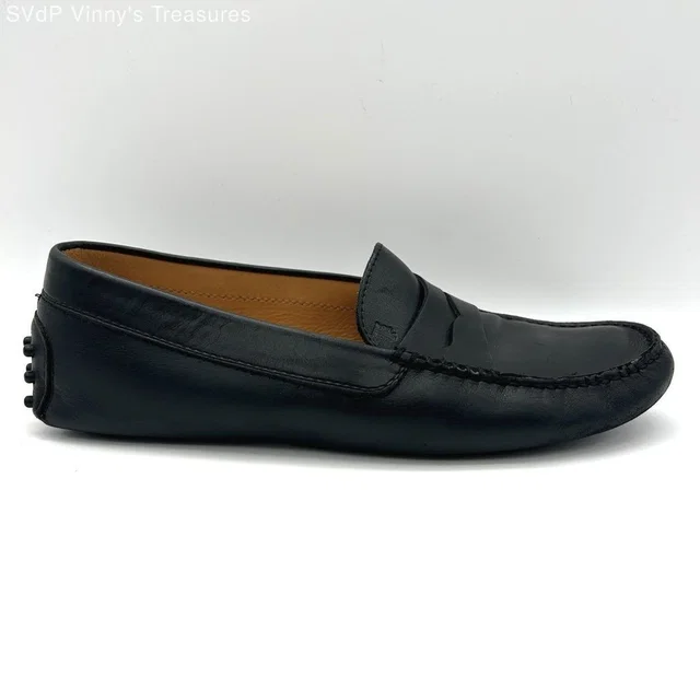 Tod's Gommino Black Leather Penny Loafer Driving Shoes Men's Size 9.5 in black Leather from Poshmark