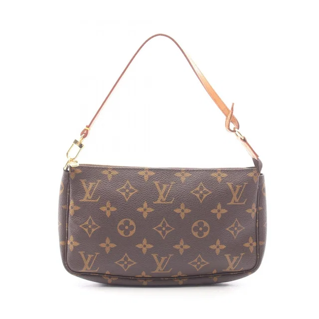 Louis Vuitton Handbag Pochette Accessoires Monogram Leather in Leather from The Reluxe