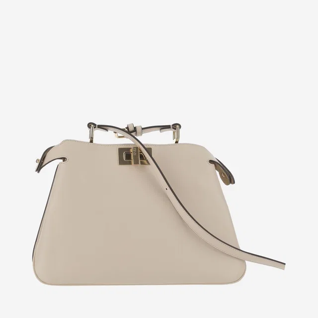 Fendi Soft Leather Top Handle Bag — Beige Not Specified in Beige Leather from HEWI