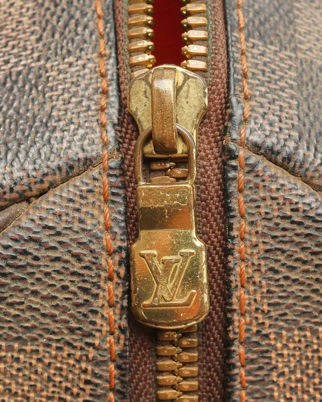 Louis Vuitton Damier Ebene Rivera MM Bag in Brown Canvas from A Retro Tale, photo 7 of 12