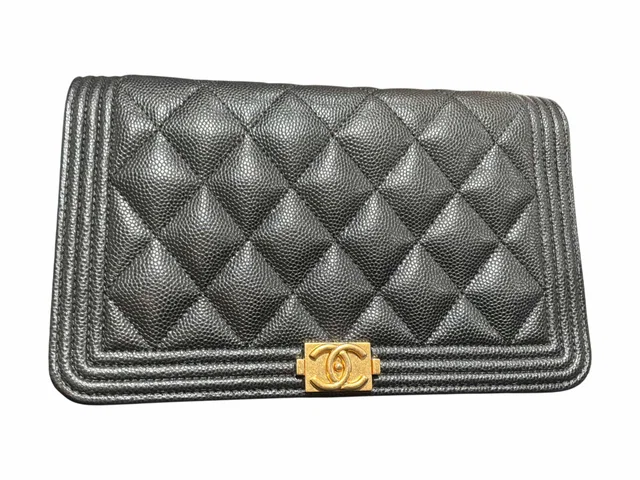Chanel Leboy WOC Black in Caviar & GHW in Black Caviar leather from Luxury Promise