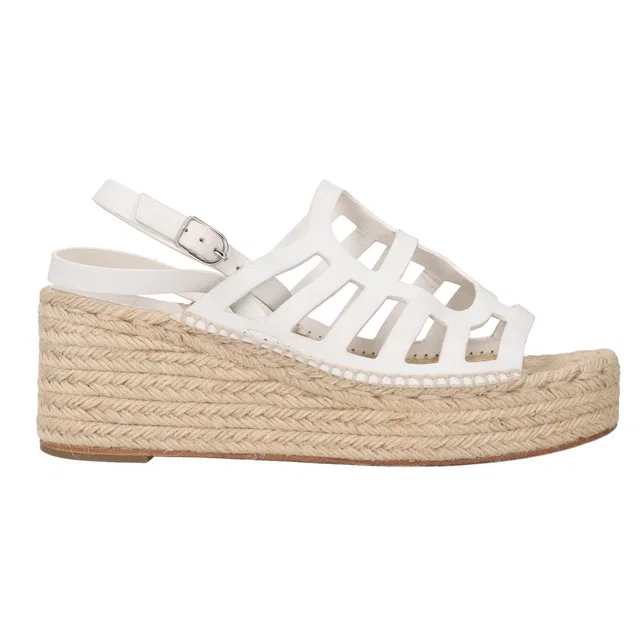 Hermès Catalya Platform Espadrille Sandals in Calfskin from HEWI